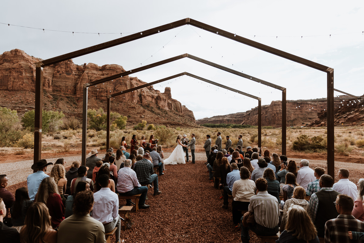 Wedding at The Red Earth Venue in Moab, Utah