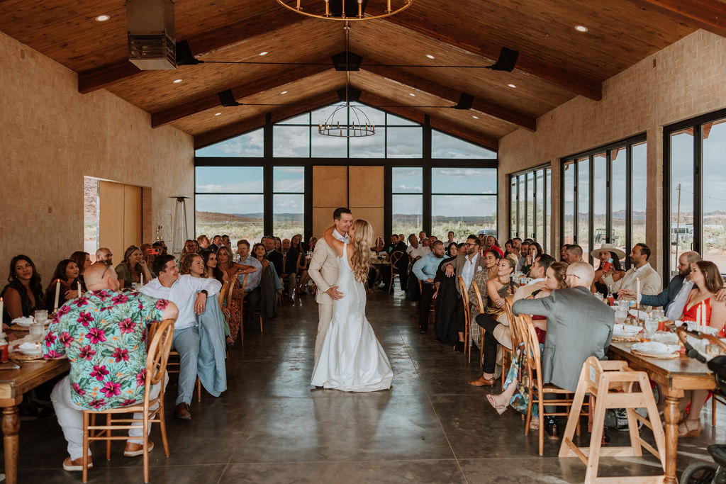 couple dances at Red Earth Venue wedding