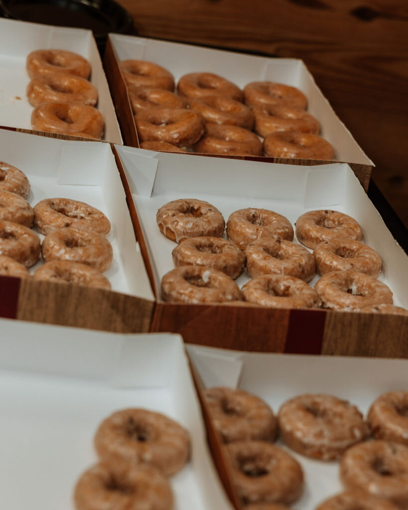 donuts for wedding reception dessert