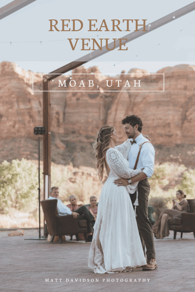 red earth venue moab utah wedding