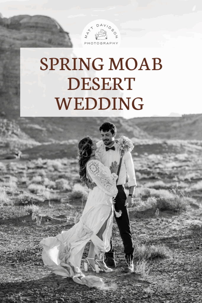 spring moab desert wedding