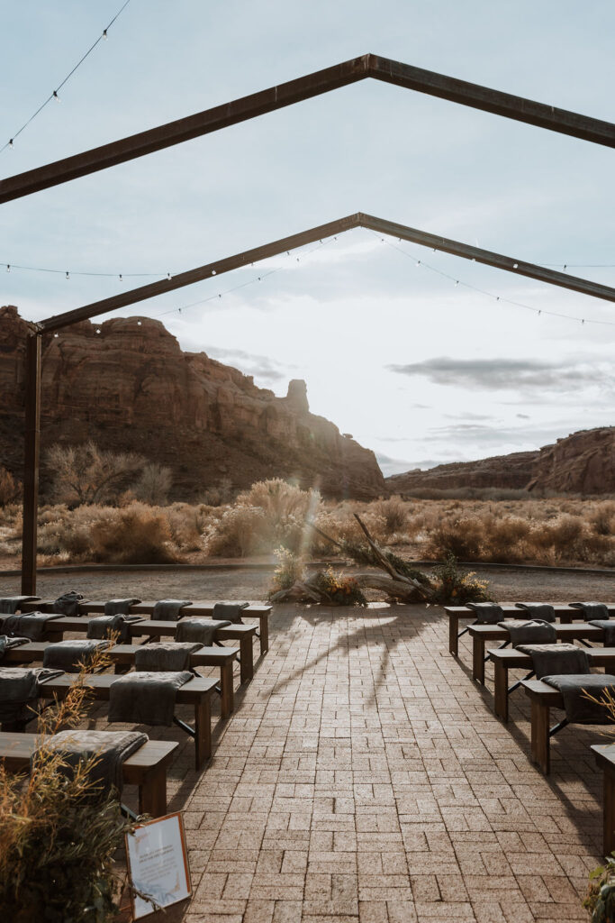 Red Earth outdoor venue for a wedding in moab