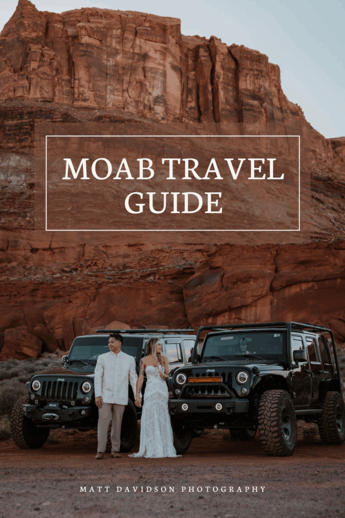 Moab travel guide for wedding couples