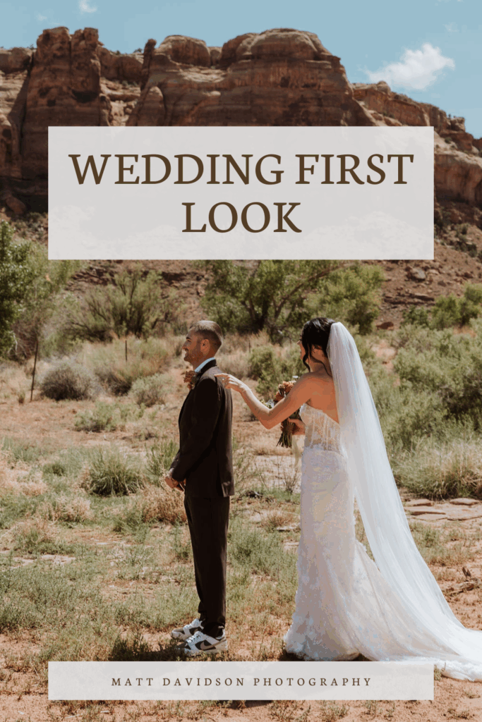 wedding first look